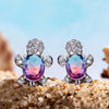 Boucles d'oreilles Tortue en cristal